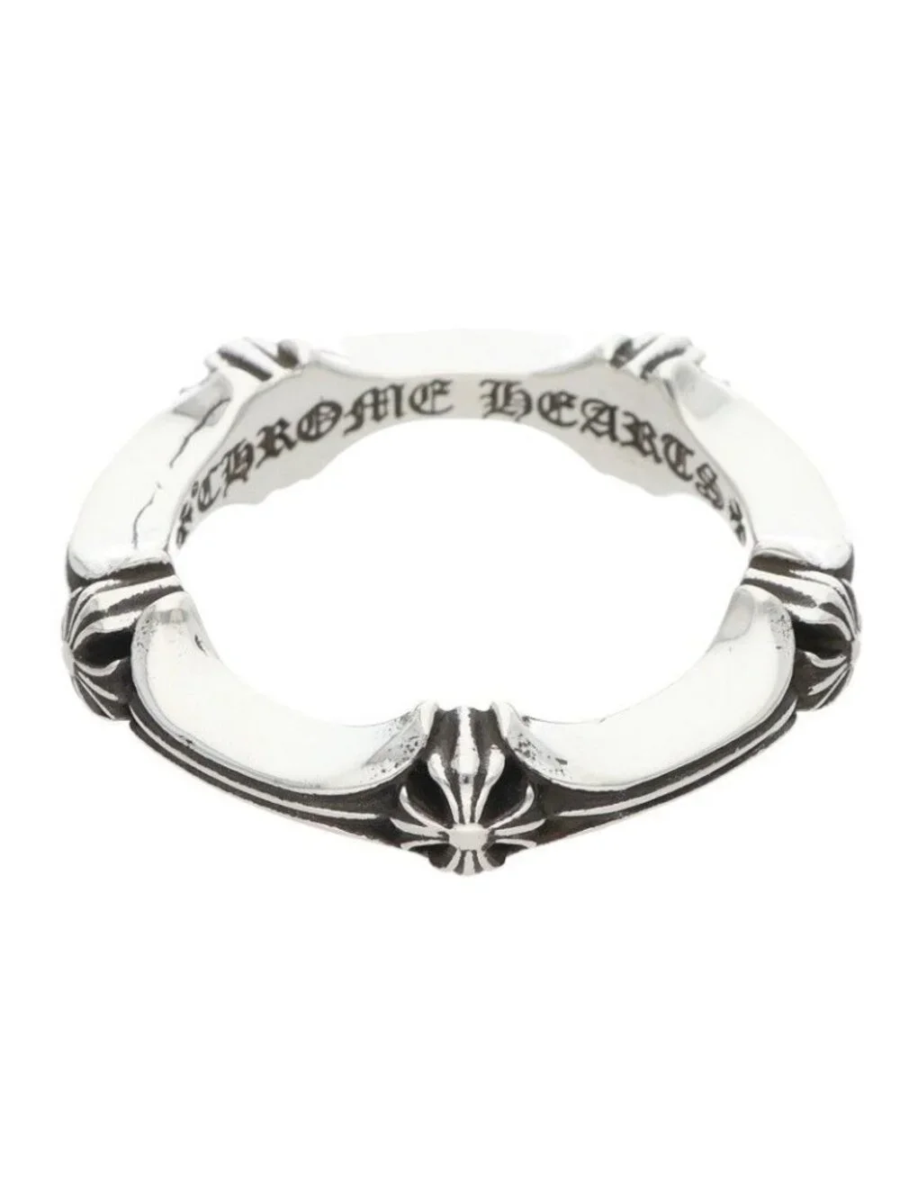 Chrome Hearts Plus and Bone Ring and Silver